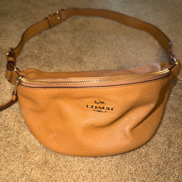 Coach Tan Leather Women's Fanny Pack - Picture 3 of 8